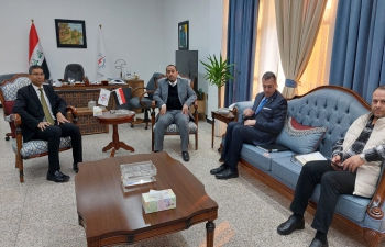 Ambassador Prashant Pise met H.E. Engineer Ziyad Ali Fadhel, Minister of Electricity, on 11 December 2022. During the meeting, bilateral issues of mutual interest were discussed